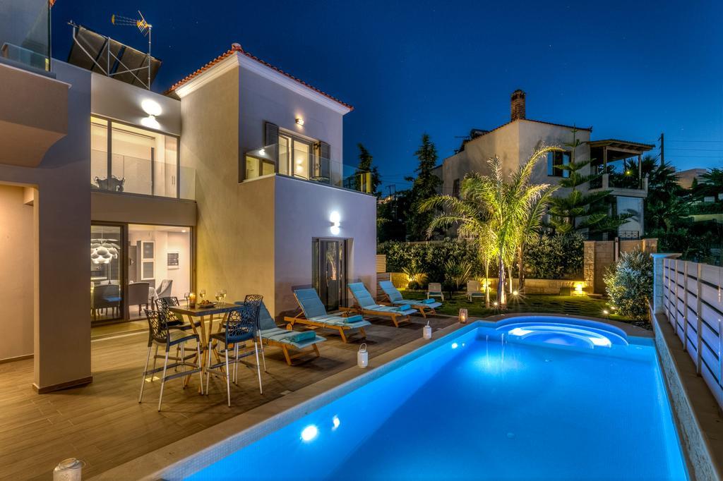 Superior Villa Marina Mare Sauna Hammam Nea Kydonia  Экстерьер фото