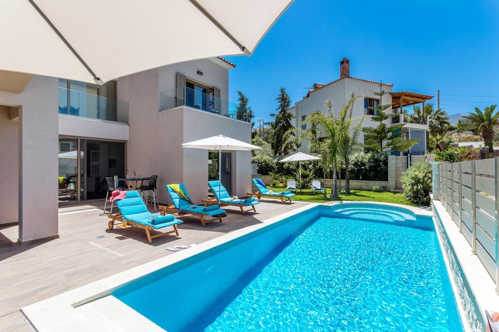 Superior Villa Marina Mare Sauna Hammam Nea Kydonia  Экстерьер фото